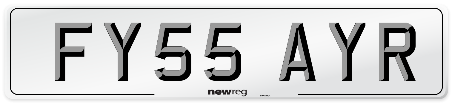 FY55 AYR Number Plate from New Reg